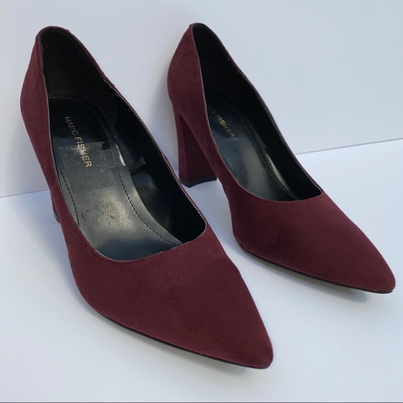 HP 💘 MARC FISHER • viviene suede block heel pump - Picture 2 of 8